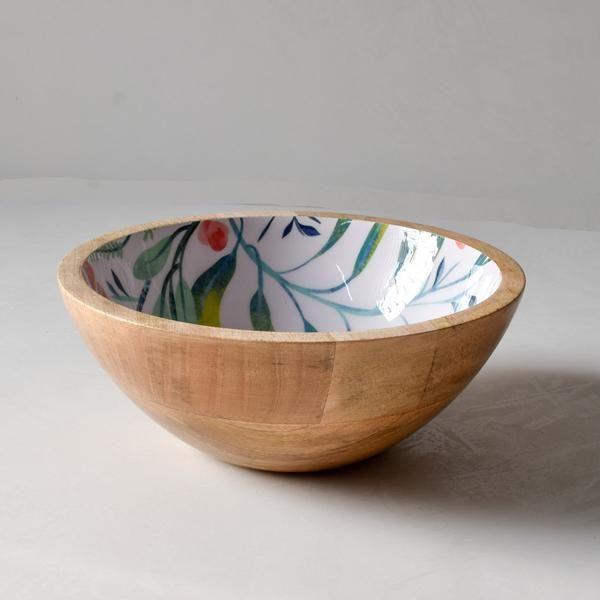 Mango Wood Printed Bowl — 13