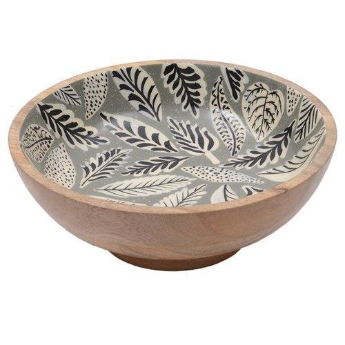 Mango Wood Printed Bowl — 43